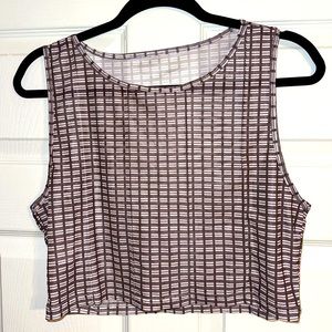 Sheer Crop Muscle Tank - Size L